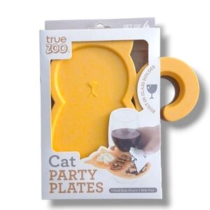 NEW True Zoo Cat Party Plates (4pk)
